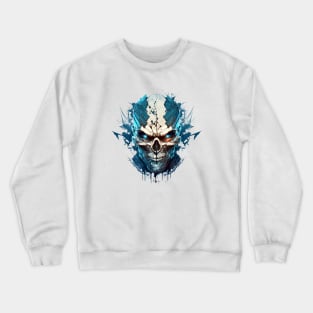 Skull Wild Life Painting Dark Character Spirit Crewneck Sweatshirt